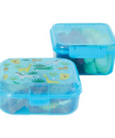 Munch on the Go Square (1.15L) & Cube Lunch Box (1.1L) BLUE